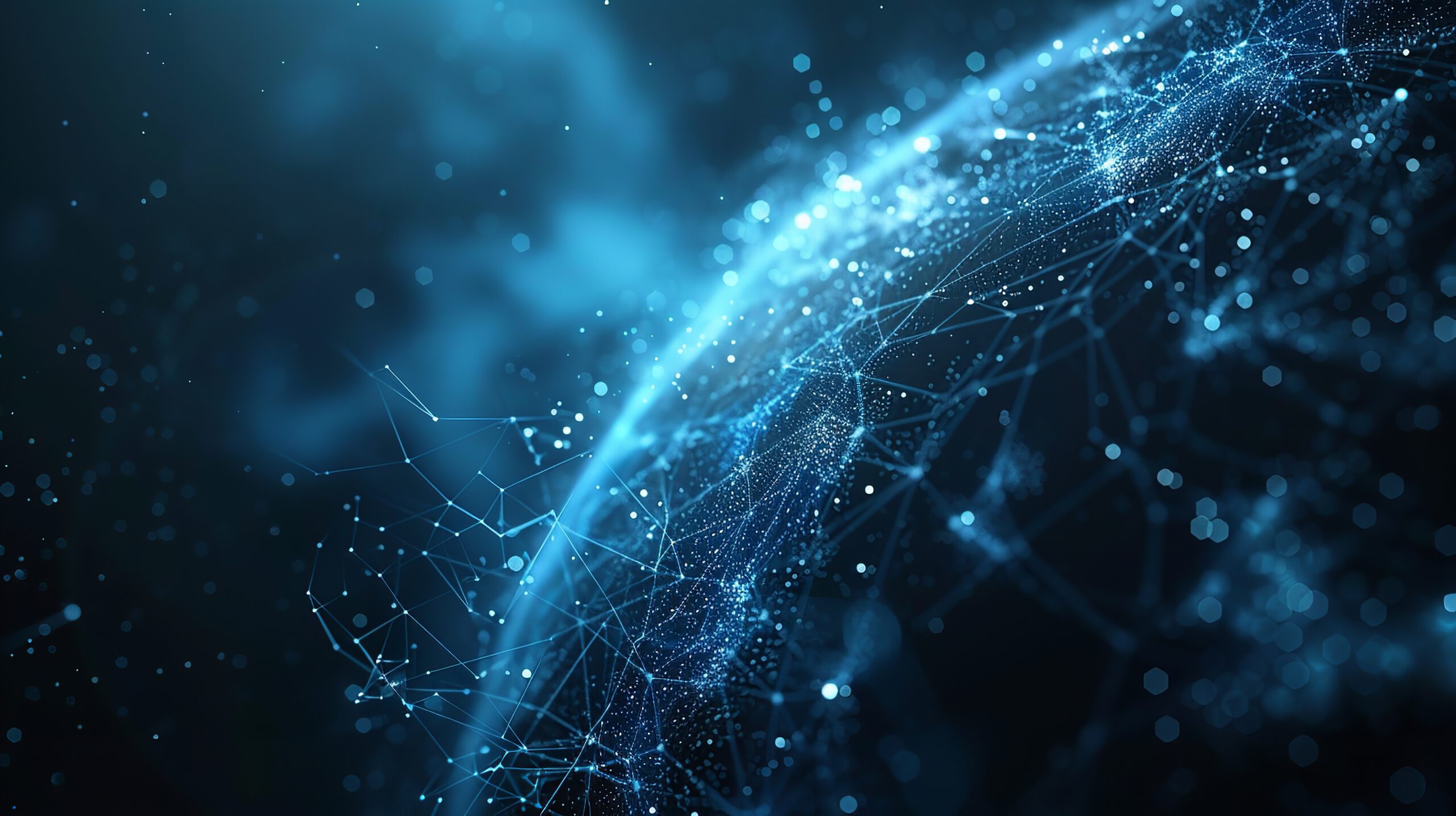 Abstract server lights and data